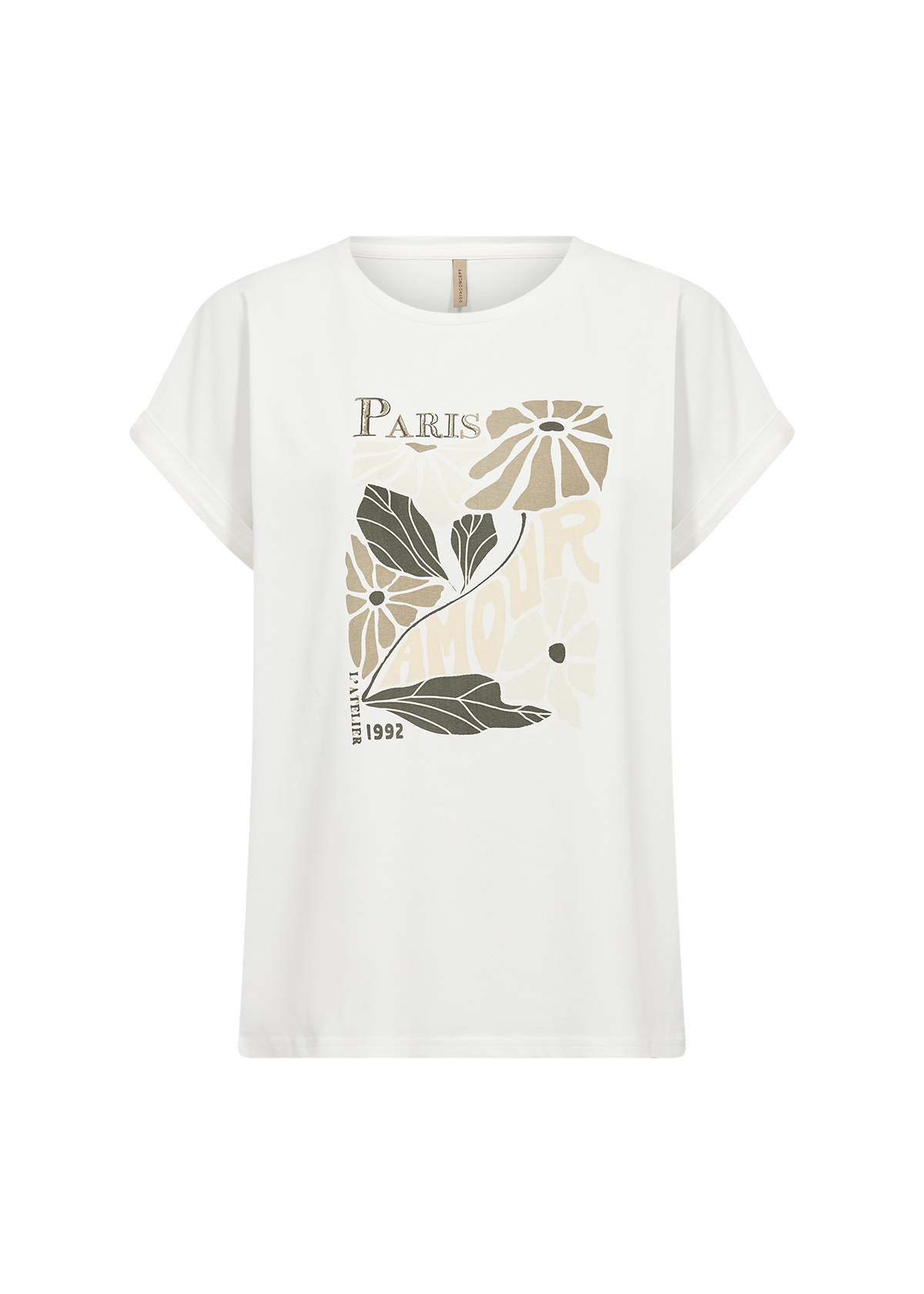 Soyaconcept T-Shirt Rina FP 26 - Grape Leaf Combi