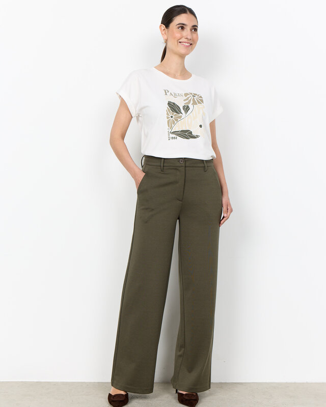 Soyaconcept T-Shirt Rina FP 26 - Grape Leaf Combi