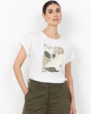 Soyaconcept T-Shirt Rina FP 26 - Grape Leaf Combi
