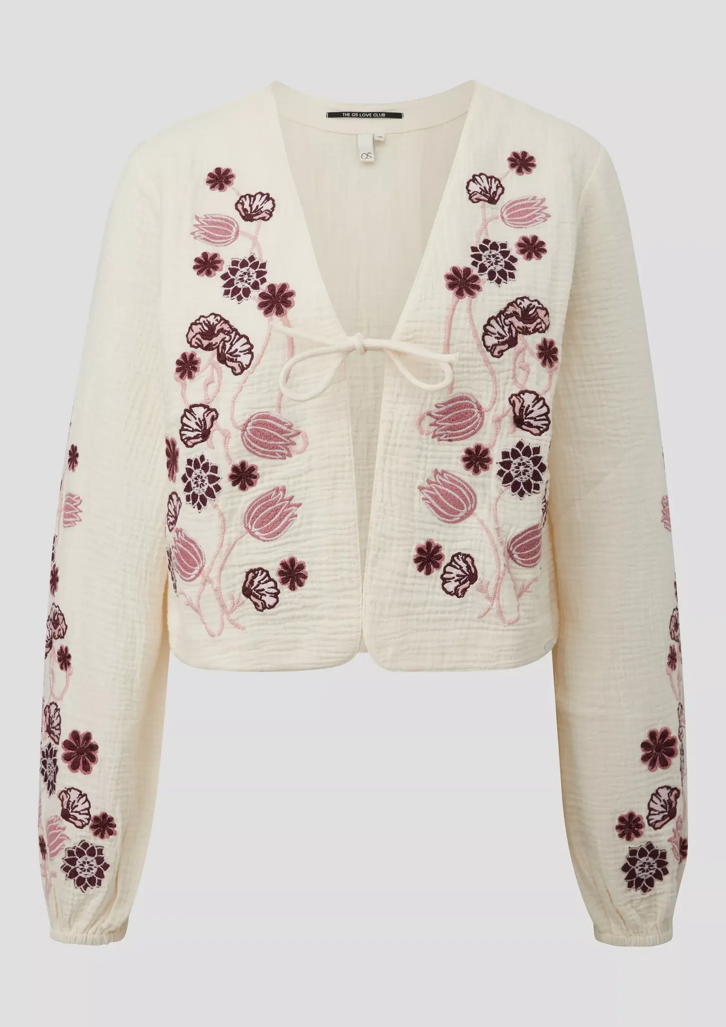 QS by S. Oliver Bluse mit Stickerei - Cream