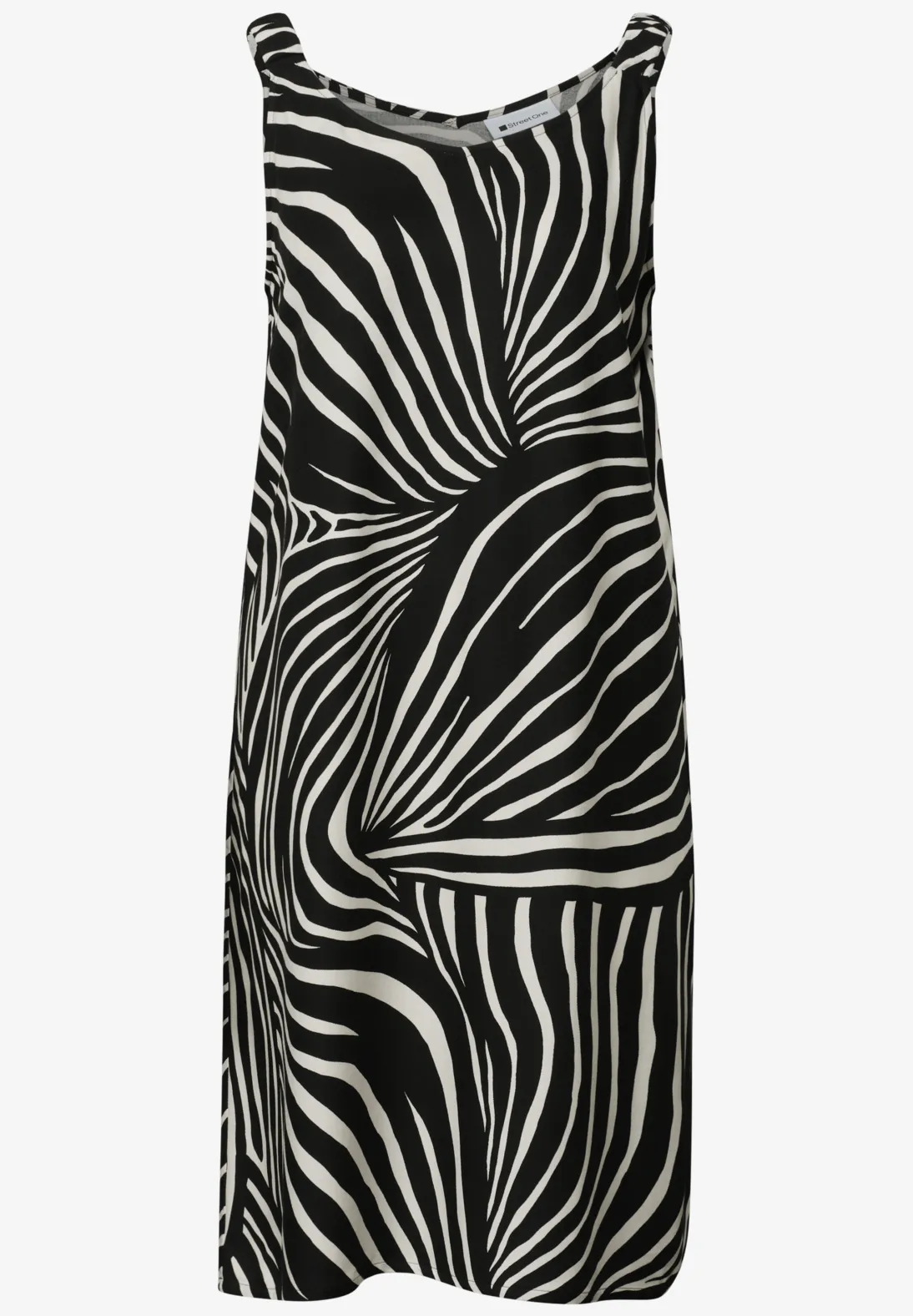 Street One Kleid mit Print - Black