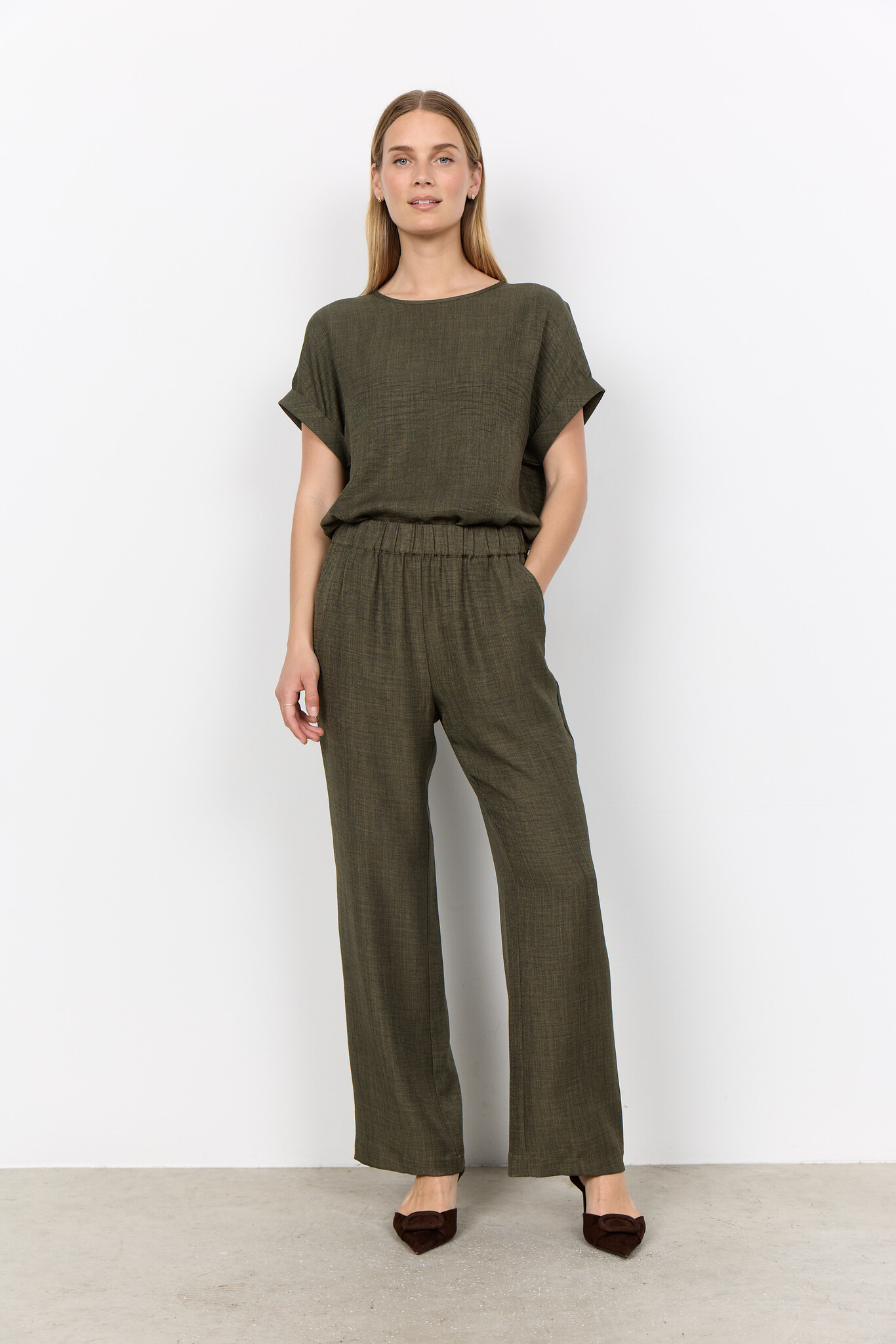 Soyaconcept Pants Charissa 3-C - Grape Leaf