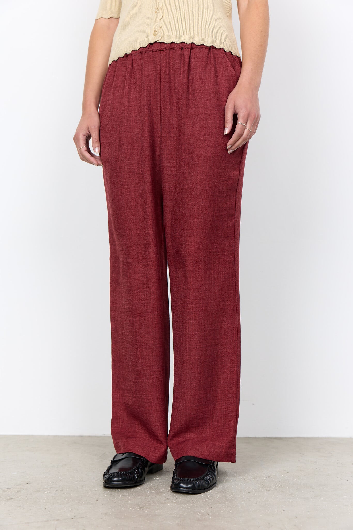 Soyaconcept Broek Charissa 3-C - Oxblood Red