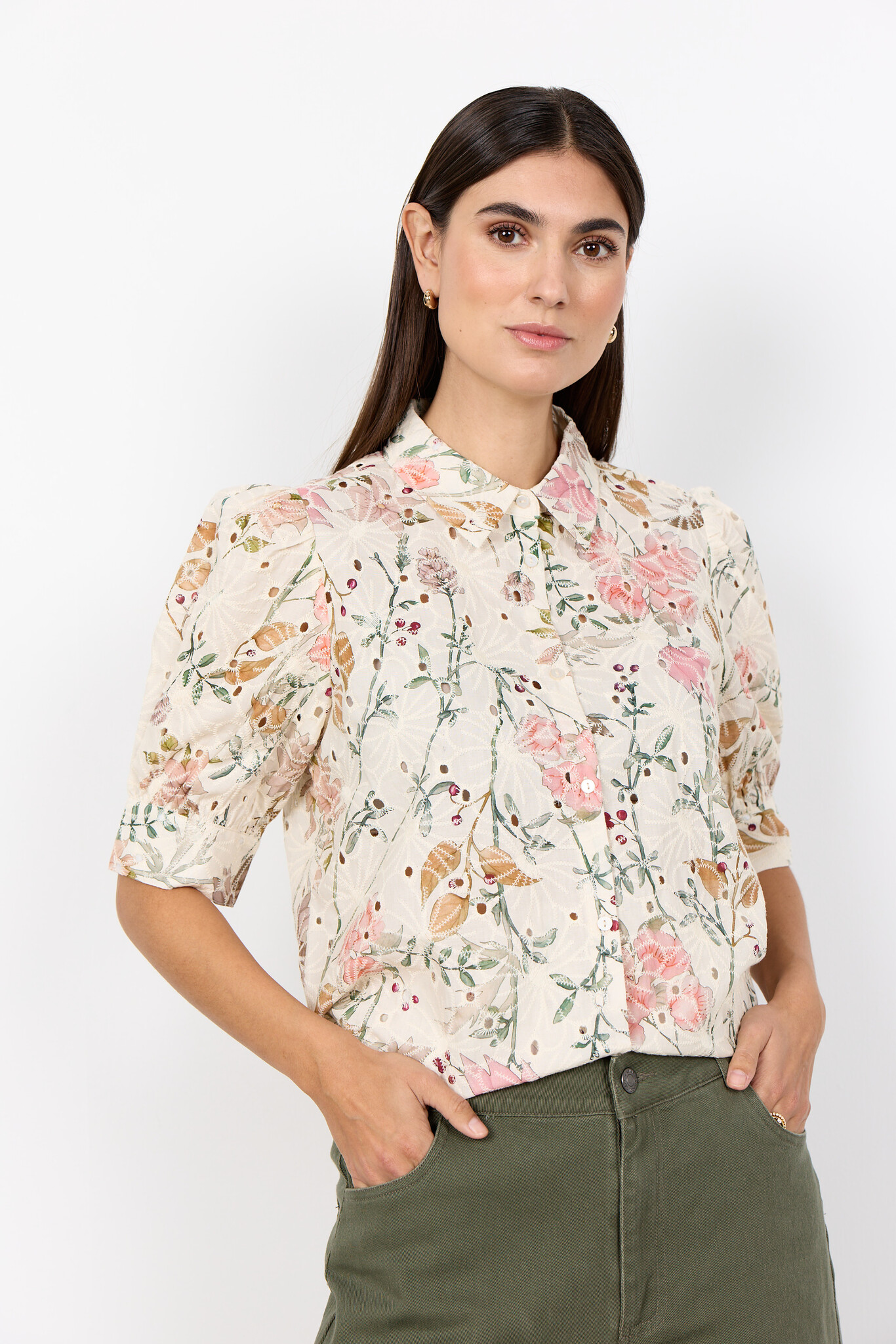 Soyaconcept Blouse Geddi 1 - Cream Combi