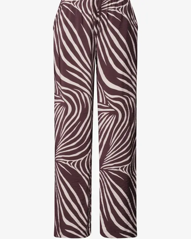 Street One Wide Leg Pants - Rustic Rouge