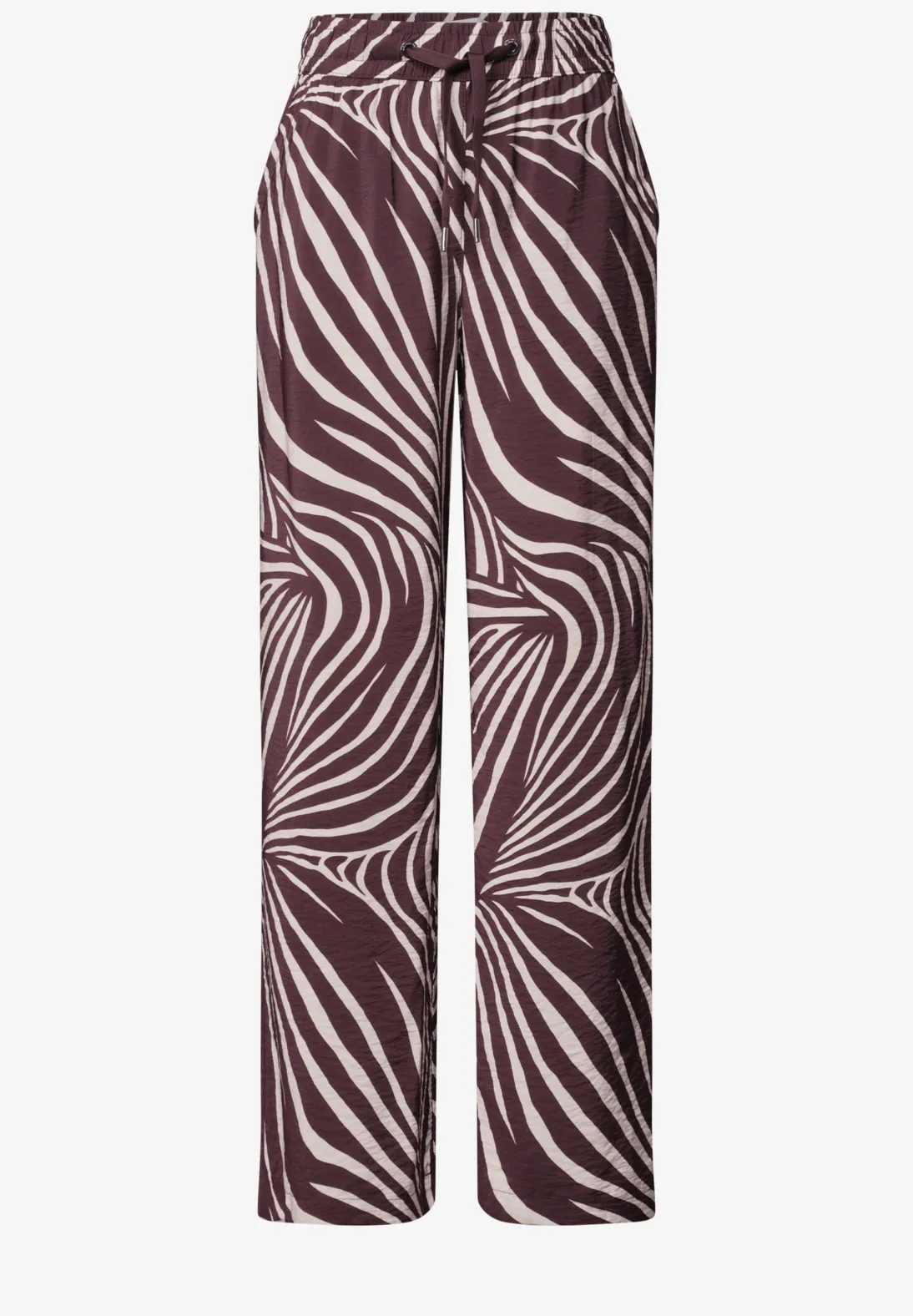 Street One Wide Leg Broek - Rustic Rouge