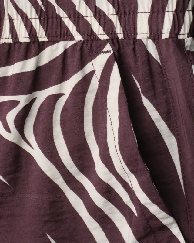 Street One Wide Leg Hose - Rustic Rouge