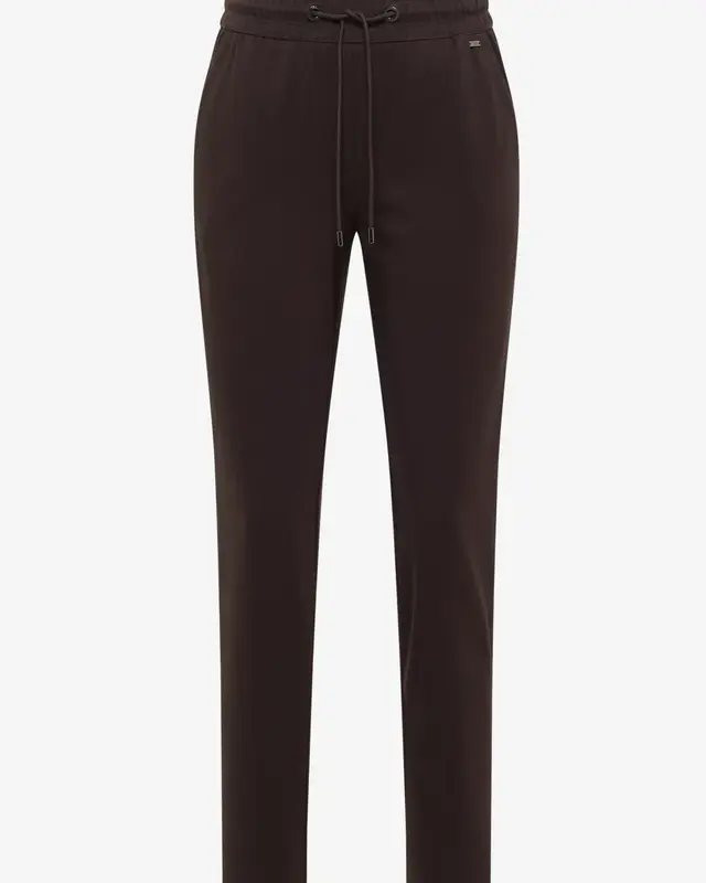 Cecil Casual Fit Jersey Hose Tracey - Truffle Brown