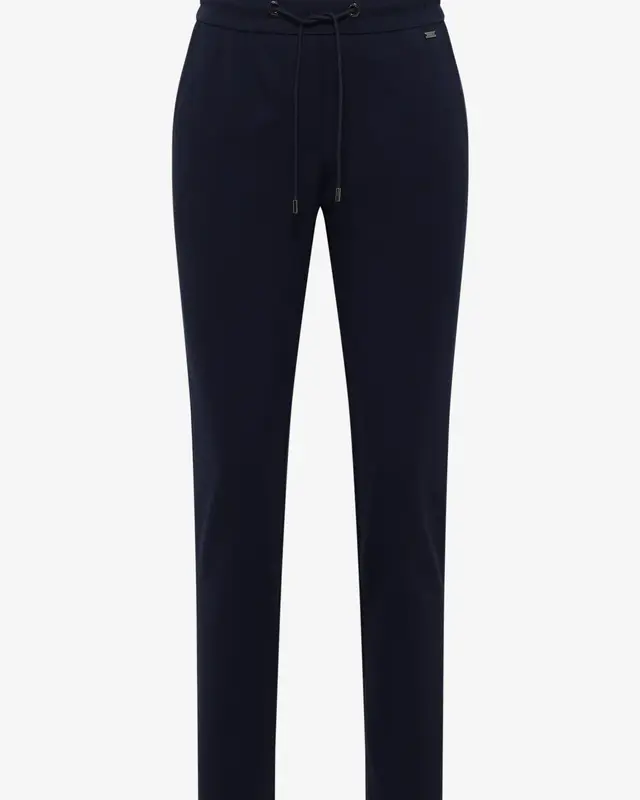 Cecil Casual Fit Jersey Broek Tracey - Urban Dark Blue
