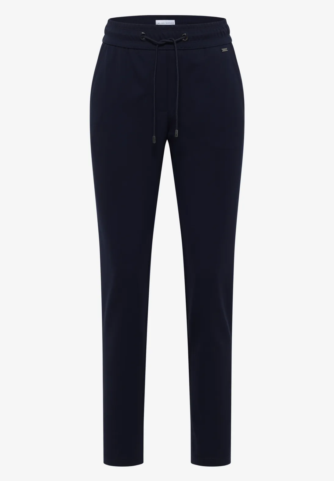 Cecil Casual Fit Jersey Pants Tracey - Urban Dark Blue