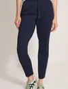 Cecil Casual Fit Jersey Pants Tracey - Urban Dark Blue