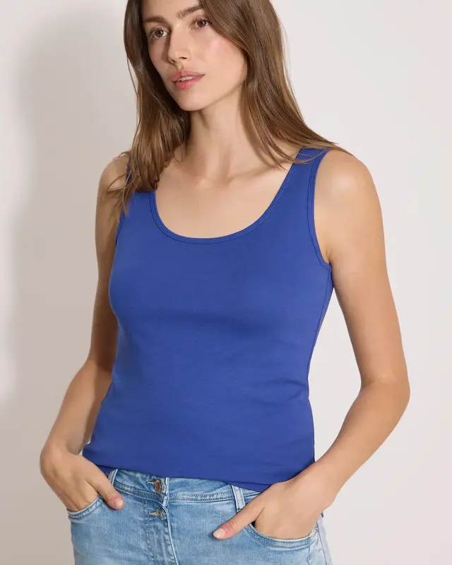 Cecil Basic Top Linda - Deep River Blue