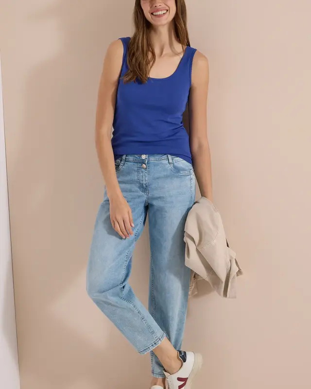 Cecil Basic Top Linda - Deep River Blue