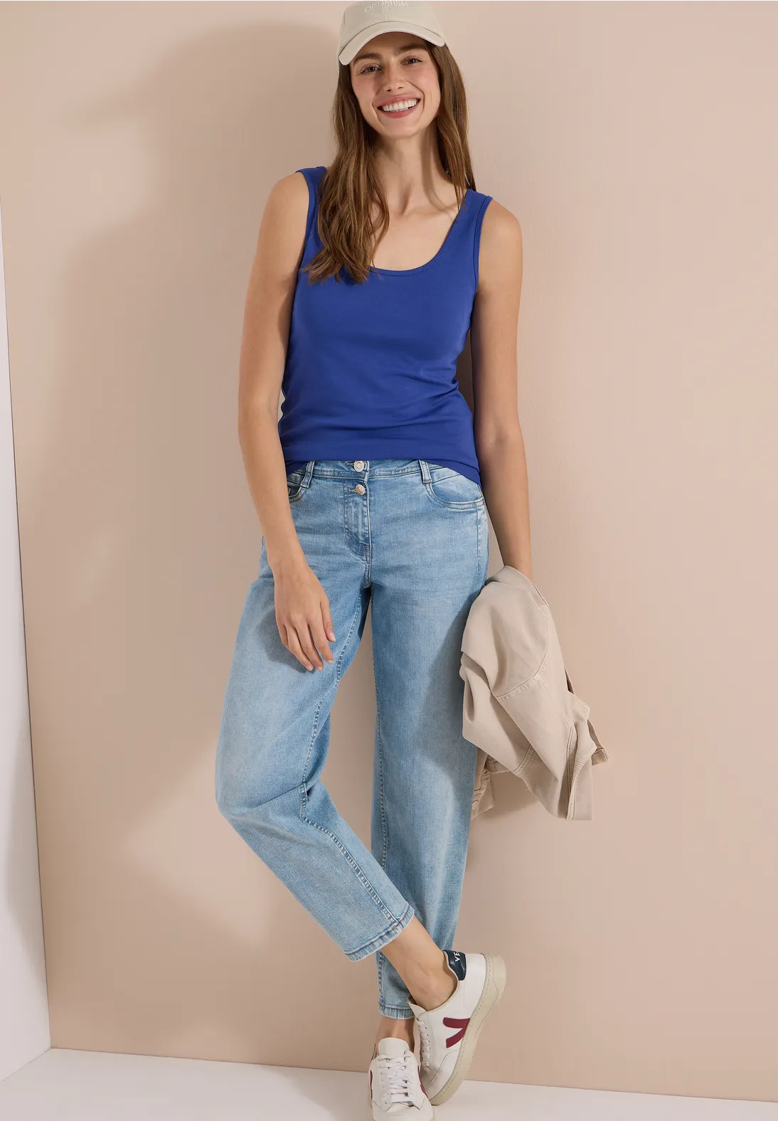 Cecil Basic Top Linda - Deep River Blue