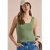 Basic Top Linda - Deep Matcha Green