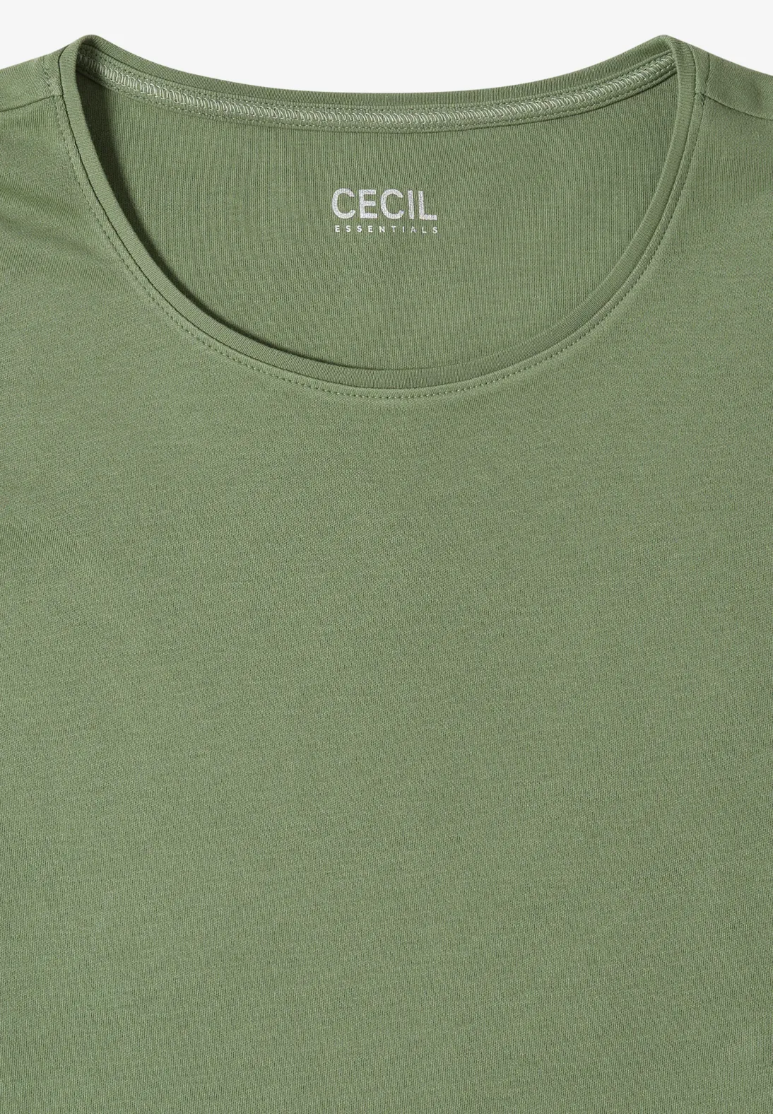 Cecil Basic T-Shirt Lena - Matcha Green
