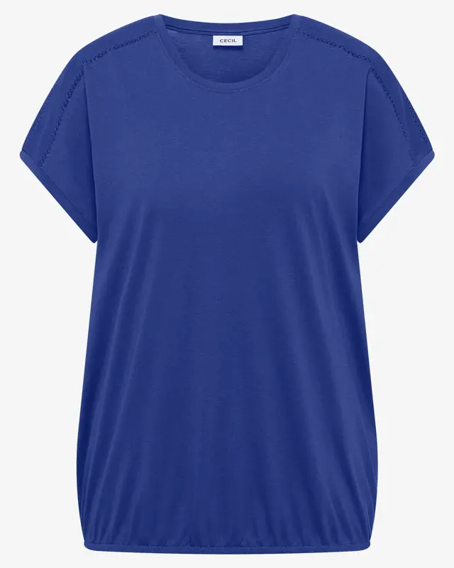 Cecil V-Neck Shirt - Deep River Blue