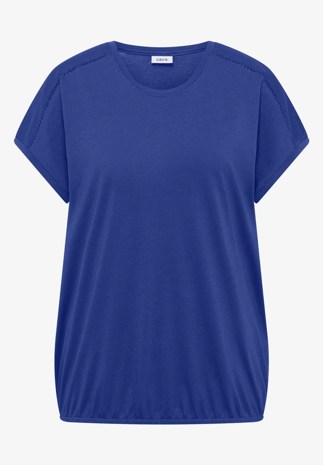 Cecil V-hals Shirt - Deep River Blue
