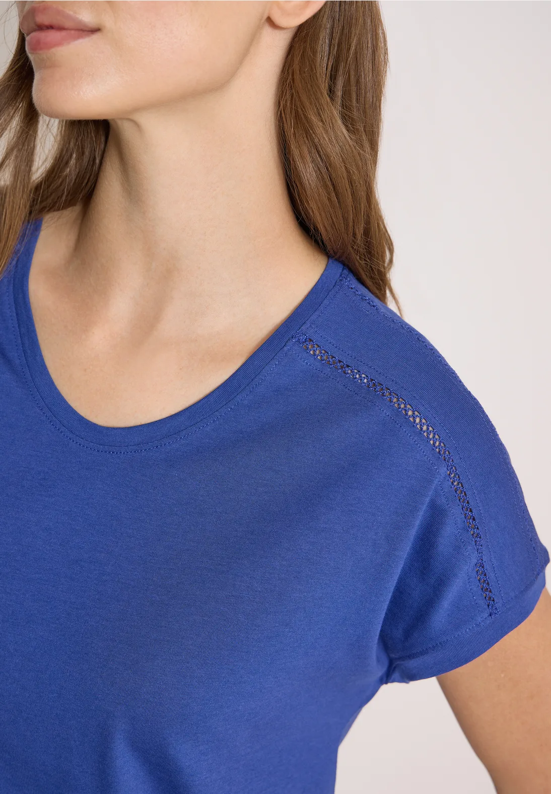 Cecil V-Neck Shirt - Deep River Blue