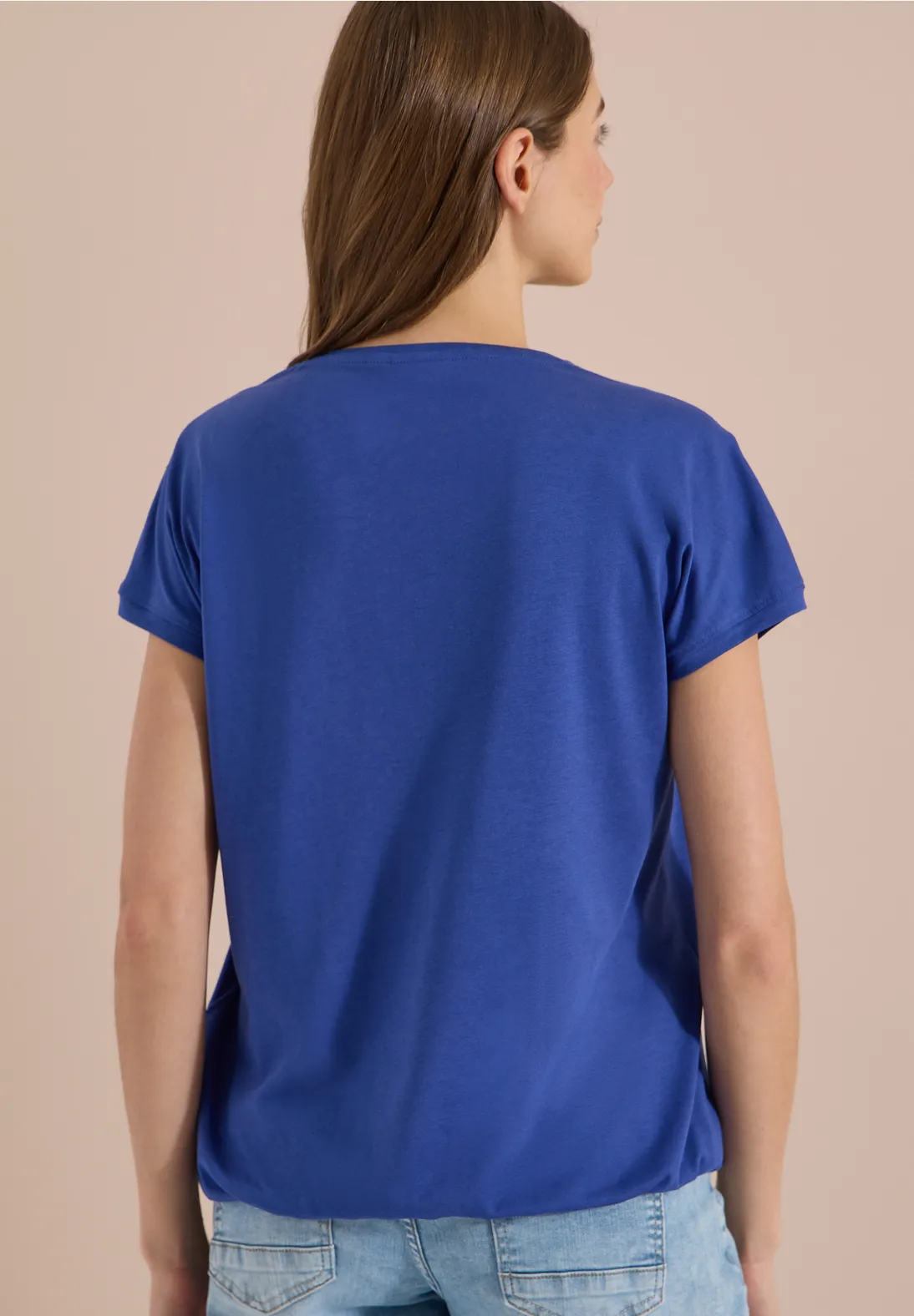 Cecil V-Neck Shirt - Deep River Blue