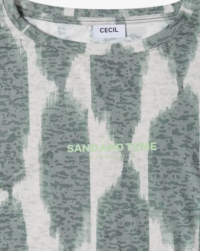 Cecil Burn-Out Shirt - Deep Matcha Green