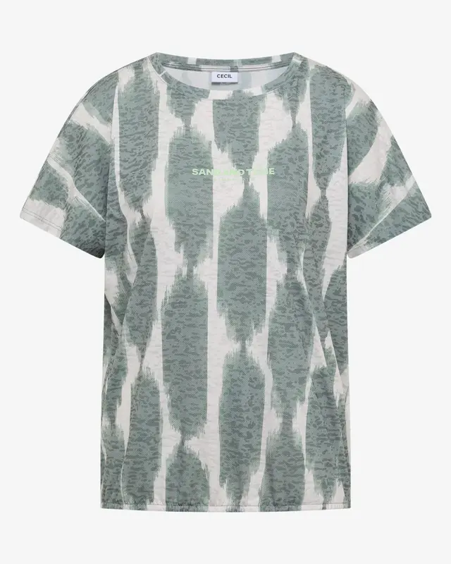 Cecil Burn-Out Shirt - Deep Matcha Green
