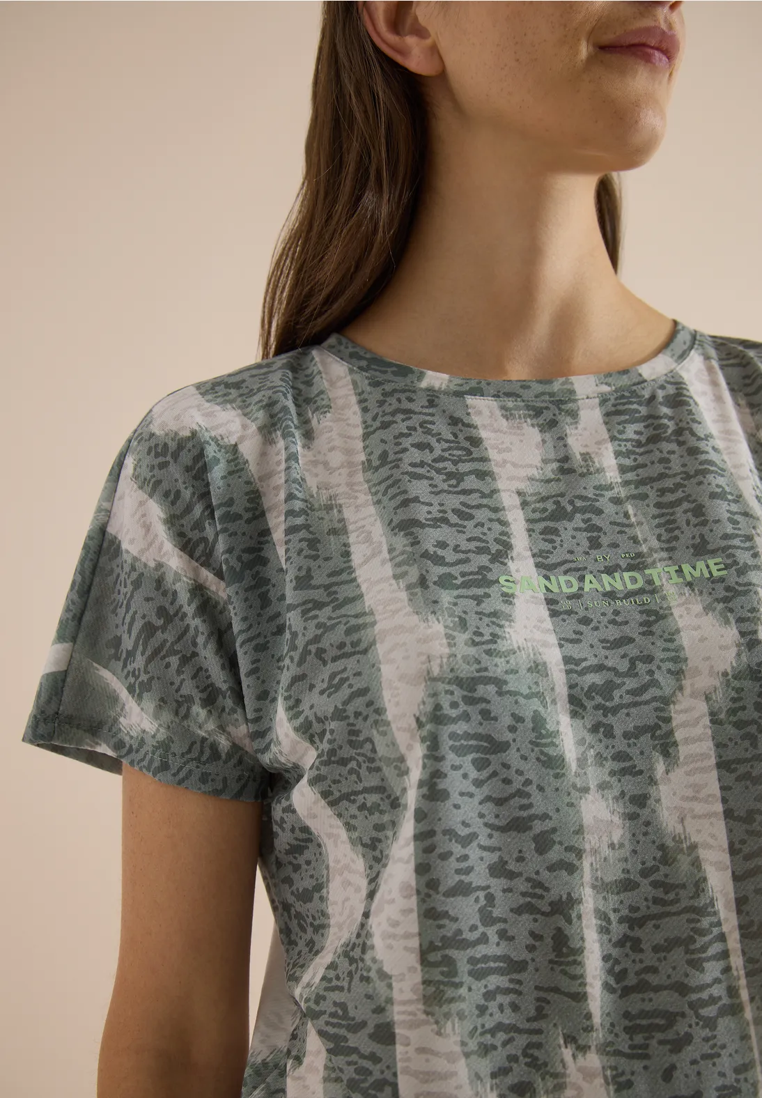 Cecil Burn-Out Shirt - Deep Matcha Green