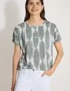 Cecil Burn-Out Shirt - Deep Matcha Green