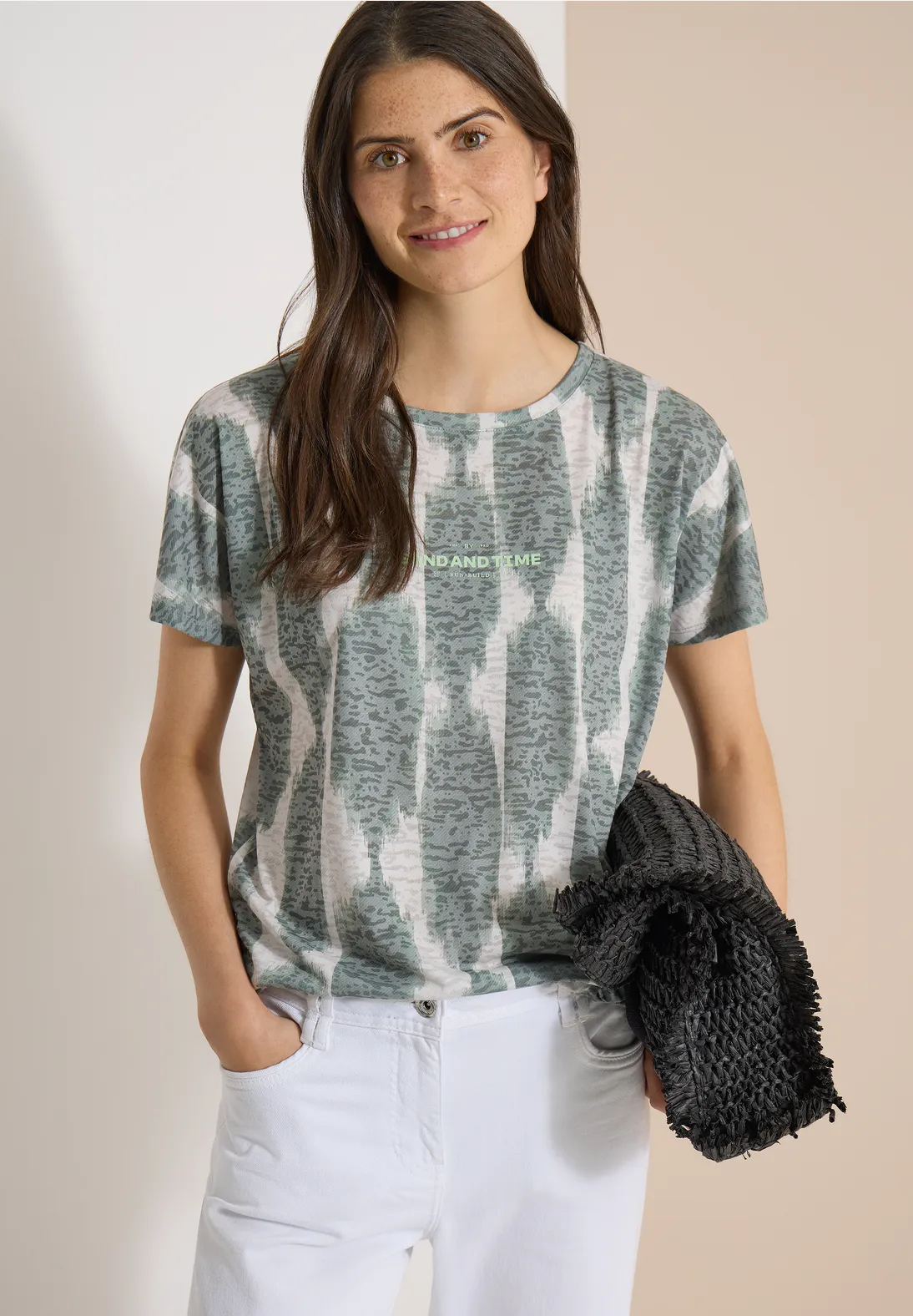 Cecil Burn-Out Shirt - Deep Matcha Green