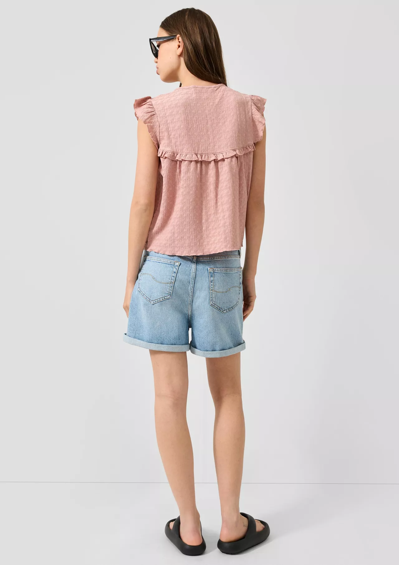 QS by S. Oliver Structured Blouse - Pink