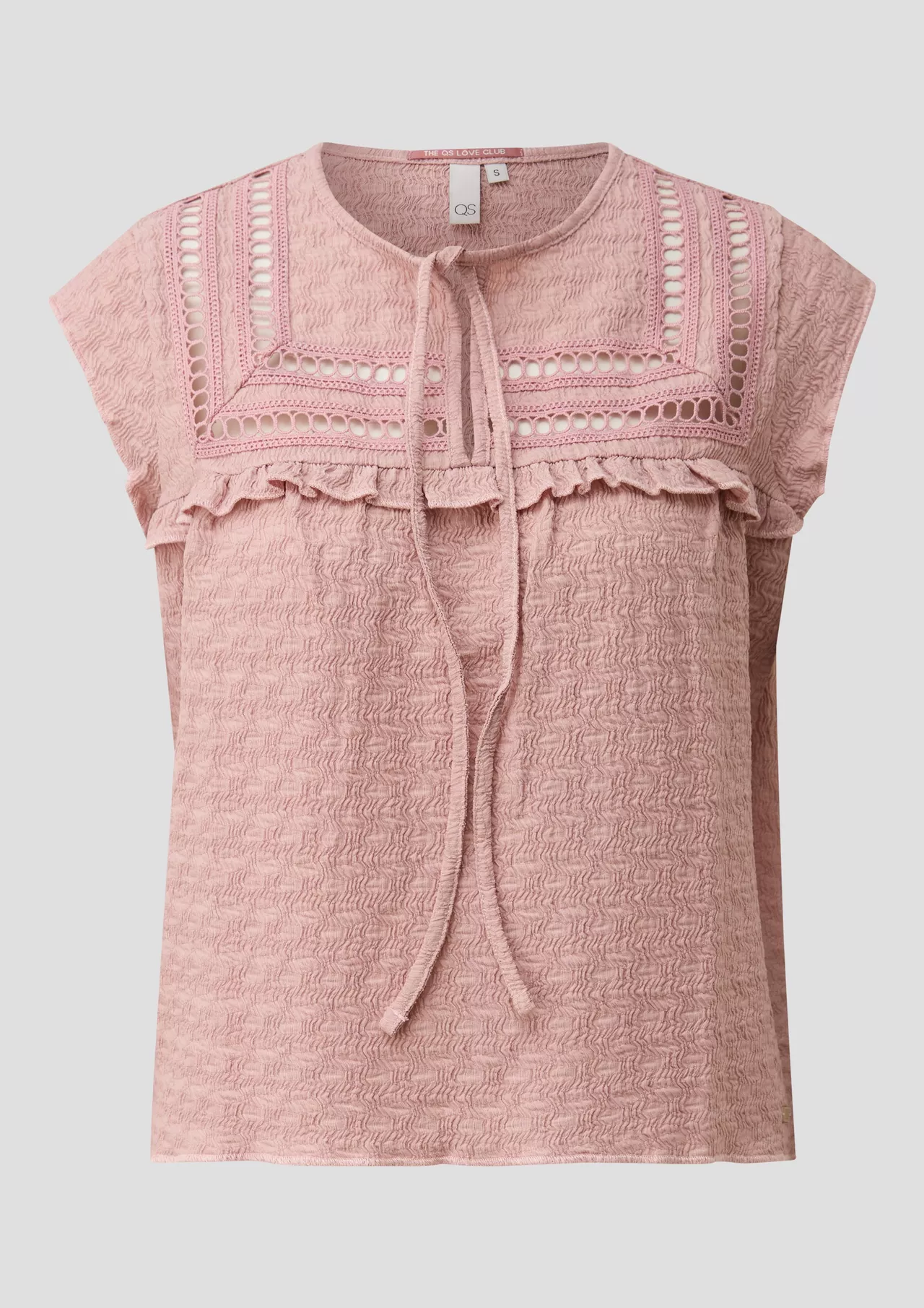 QS by S. Oliver Structured Blouse - Pink
