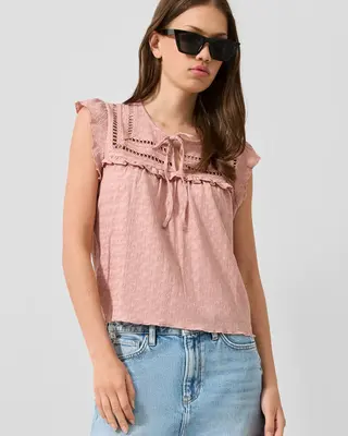 QS by S. Oliver Structured Blouse - Pink