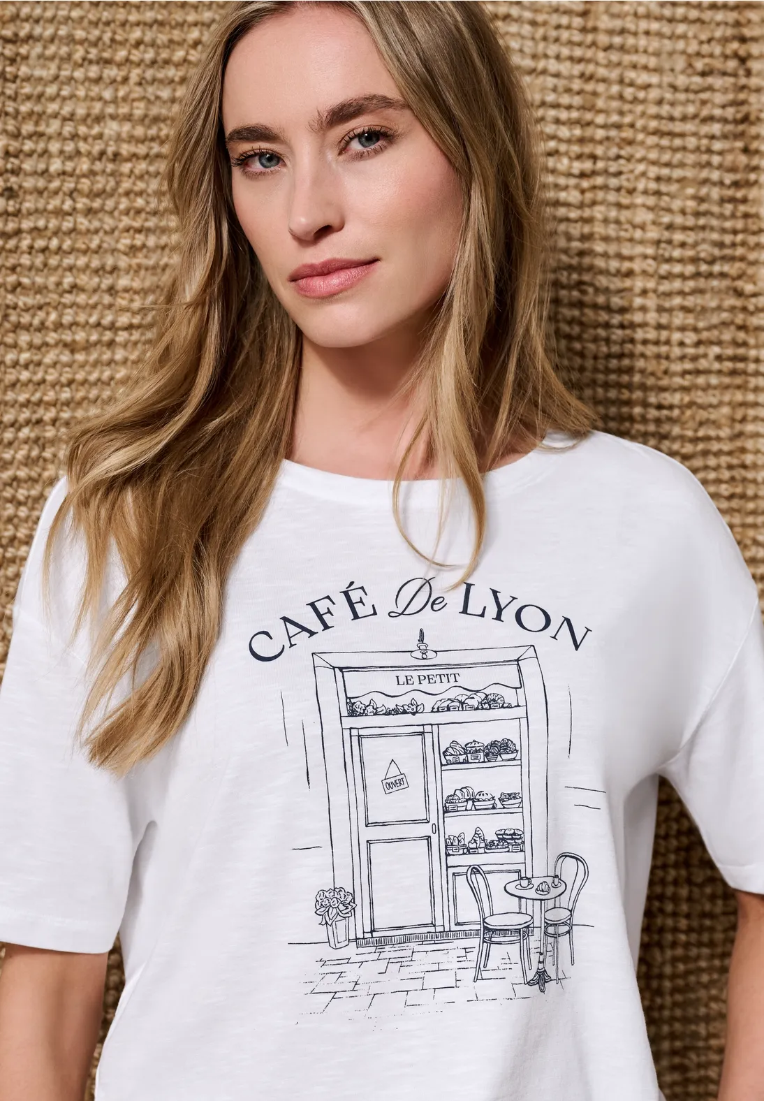 Street One Shirt mit Frontprint - White