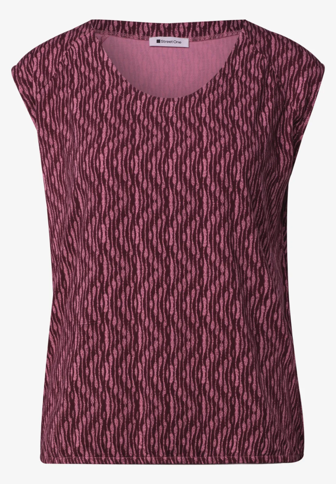 Street One Shirt mit Elastik - Blush Berry