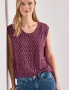 Street One Shirt mit Elastik - Blush Berry