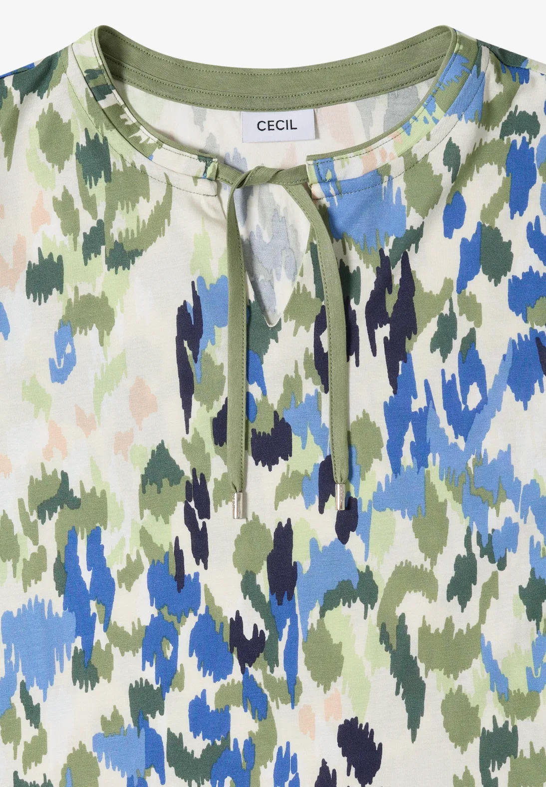 Cecil Shirt mit Schlitz - Cashmere Beige
