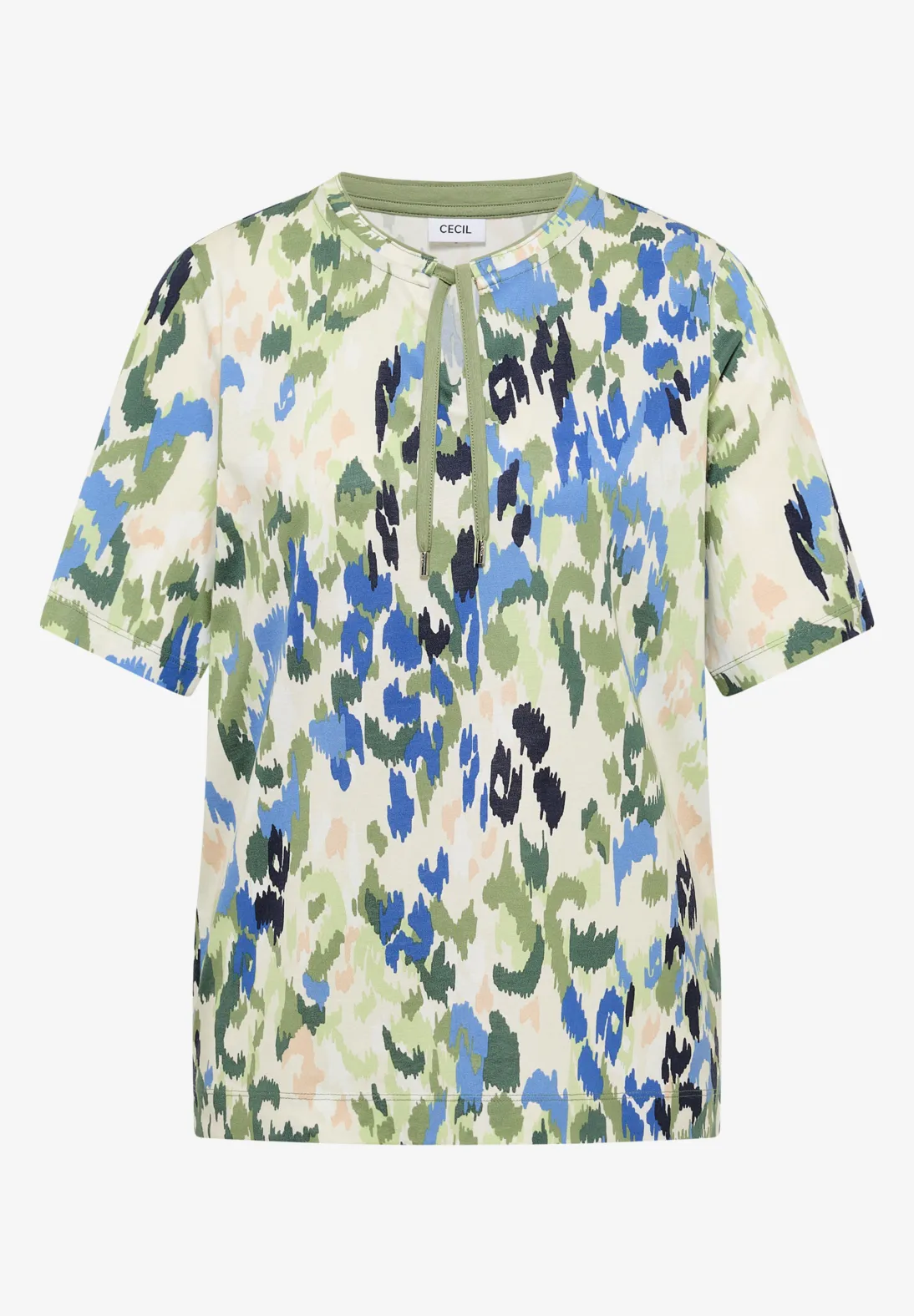Cecil Shirt mit Schlitz - Cashmere Beige