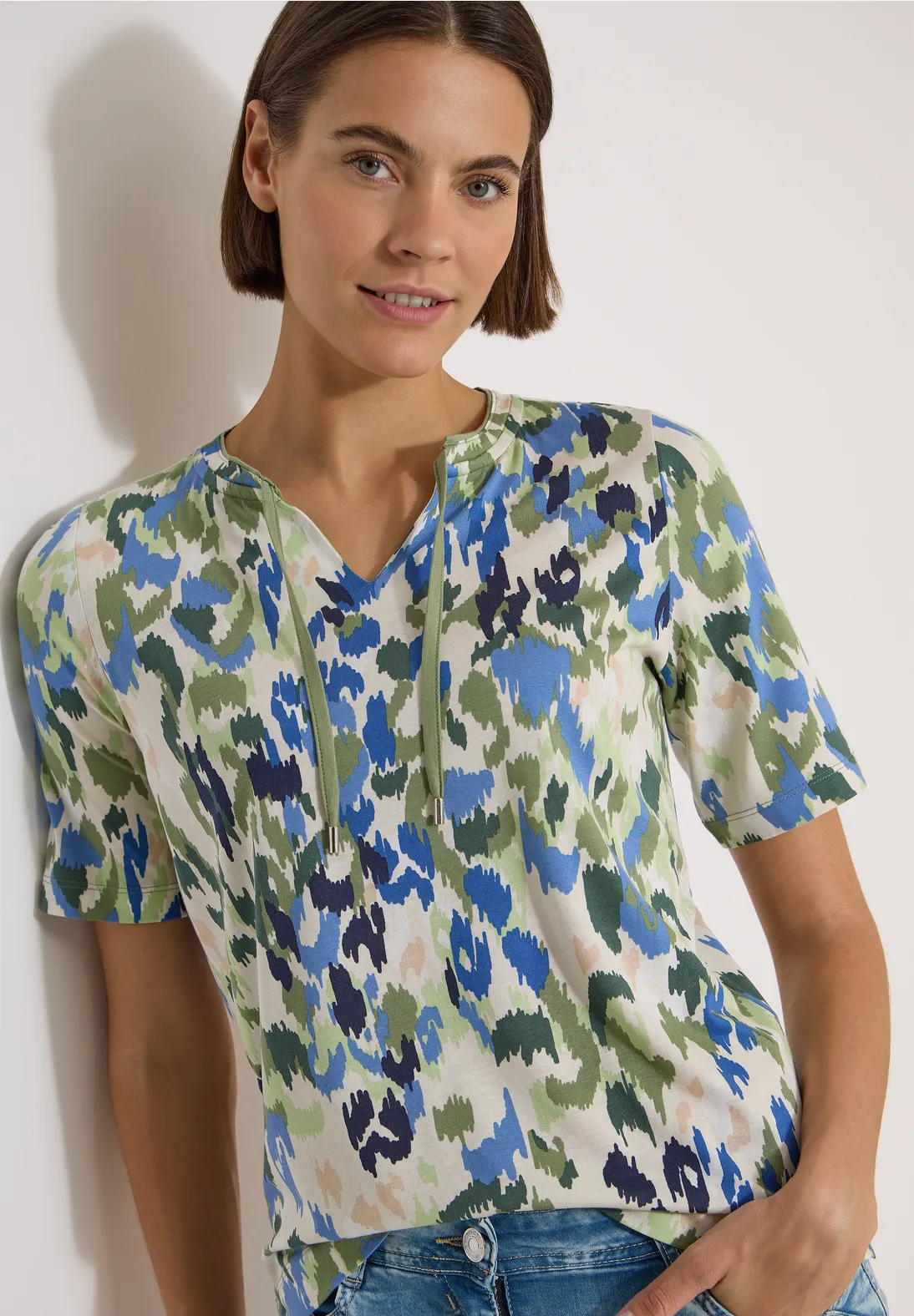 Cecil Shirt with Slit - Cashmere Beige