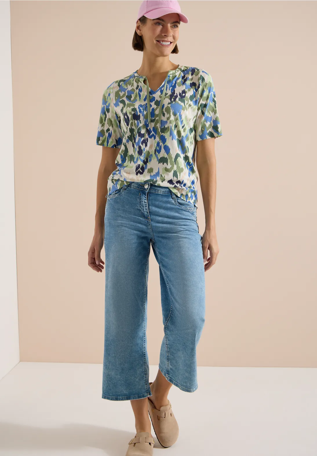 Cecil Shirt with Slit - Cashmere Beige