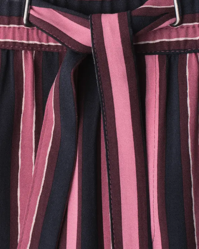 Street One Wide Leg Hose mit Streifen Emee - Dark Clouded Blush