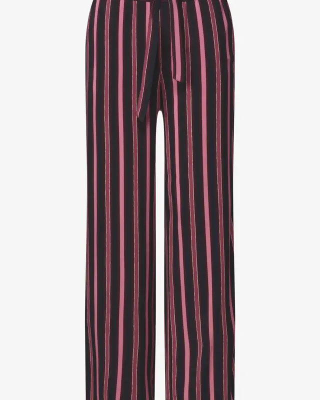 Street One Wide Leg Broek met Strepen Emee - Dark Clouded Blush