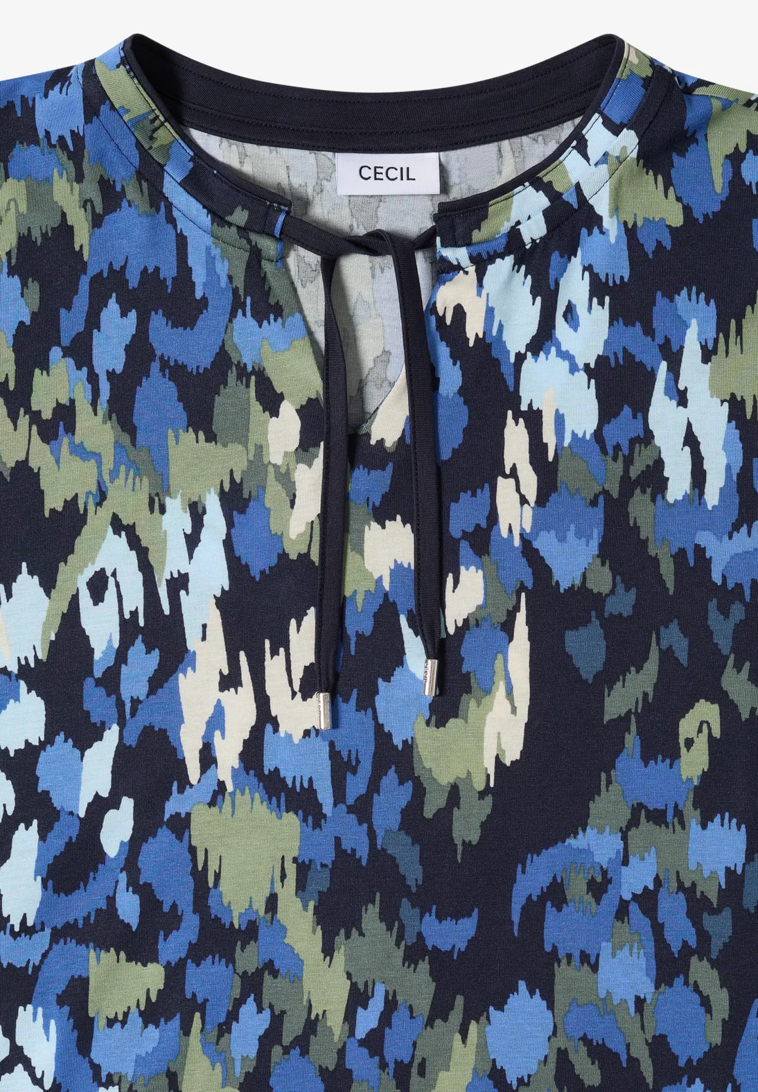 Cecil Shirt mit Schlitz - Urban Dark Blue