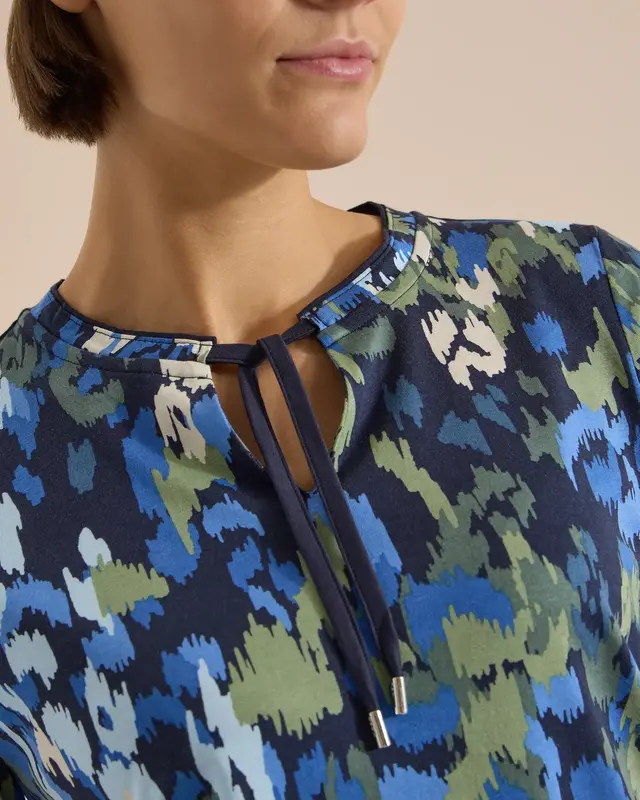 Cecil Shirt with Slit - Urban Dark Blue