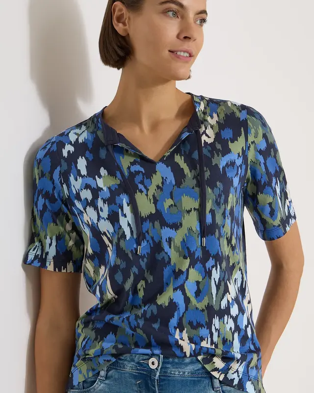Cecil Shirt with Slit - Urban Dark Blue