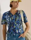 Cecil Shirt mit Schlitz - Urban Dark Blue