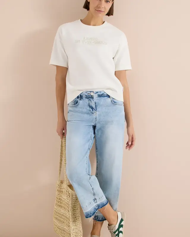 Cecil Sweatshirt mit Stickerei - Vanilla White