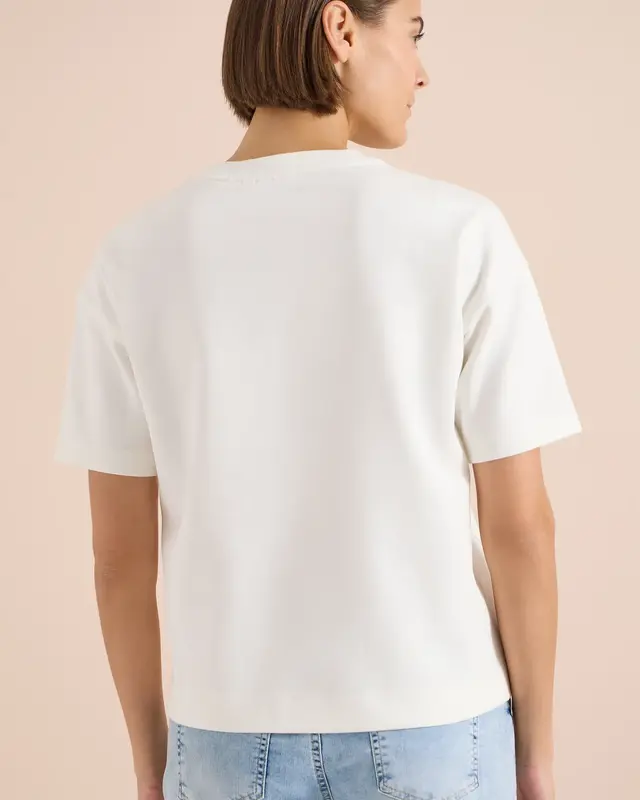 Cecil Sweatshirt met Borduursel - Vanilla White
