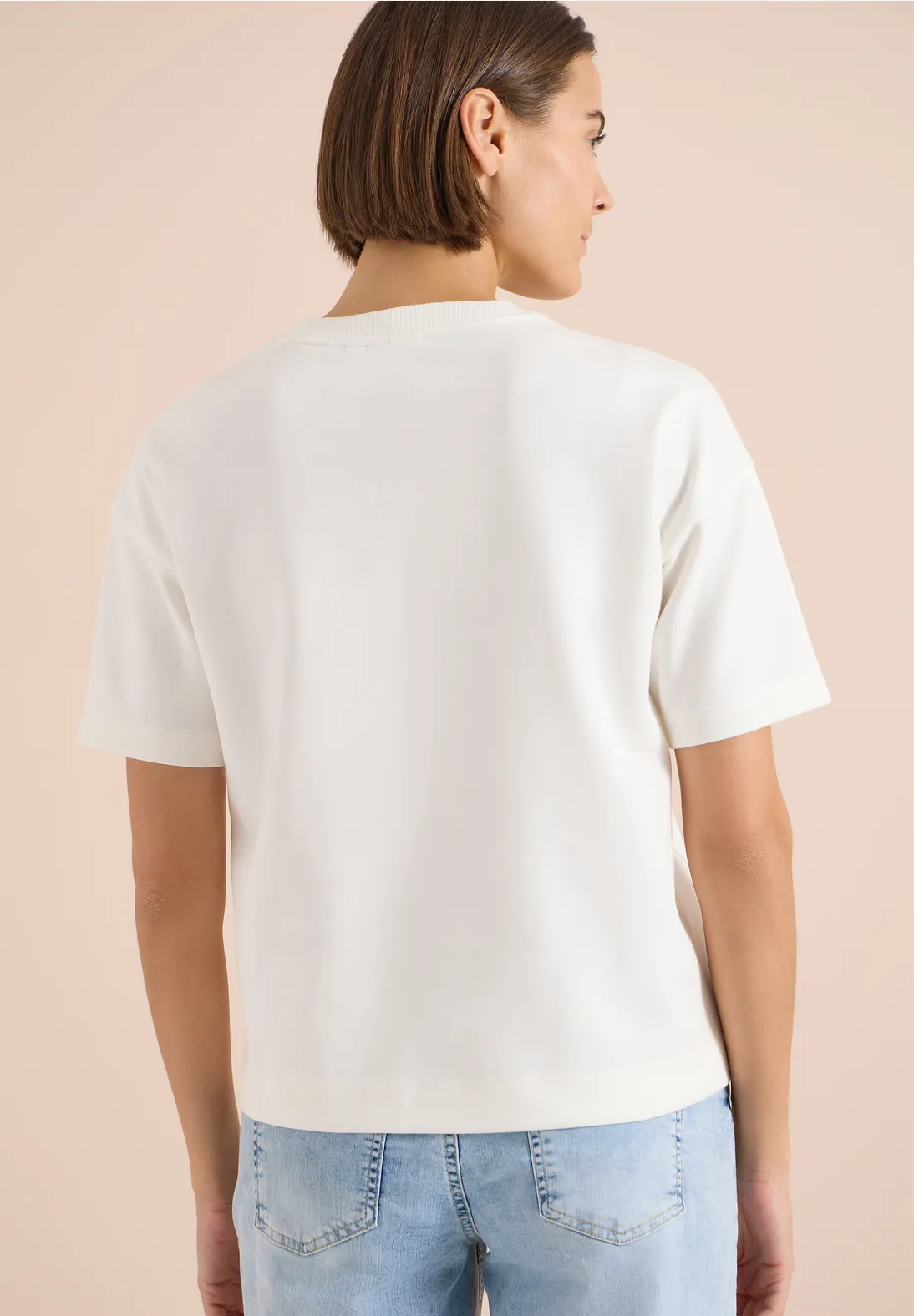 Cecil Sweatshirt mit Stickerei - Vanilla White