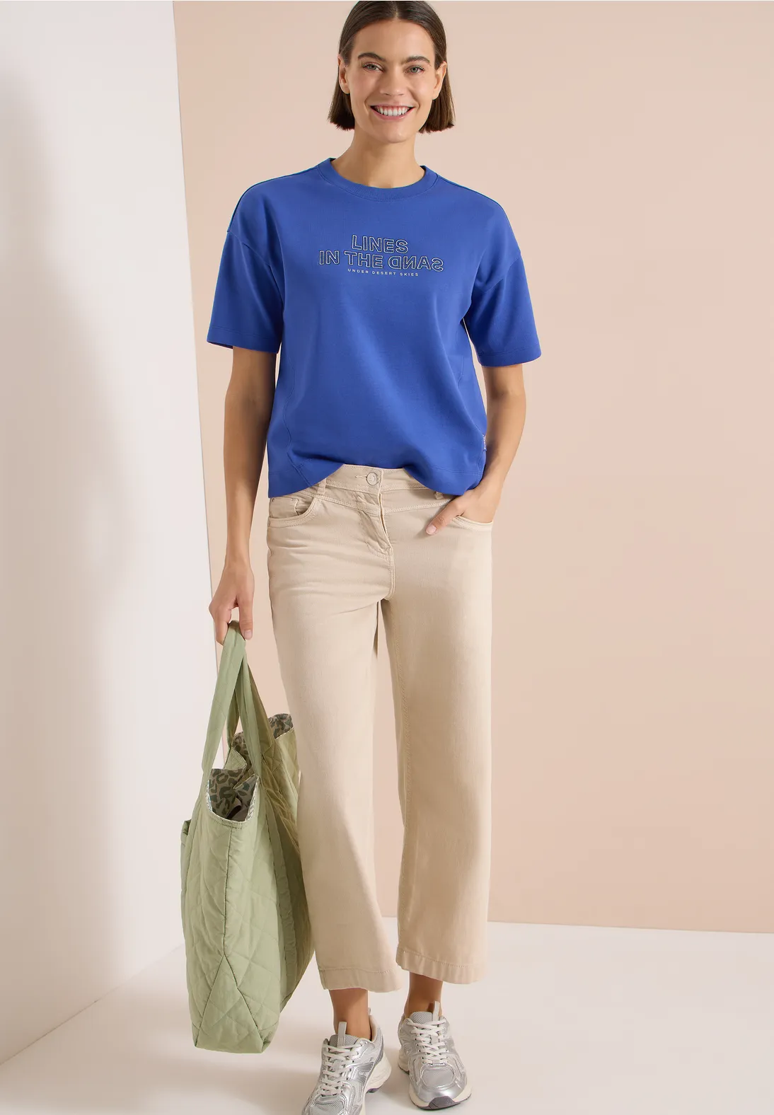 Cecil Sweatshirt with Embroidery - Deep River Blue