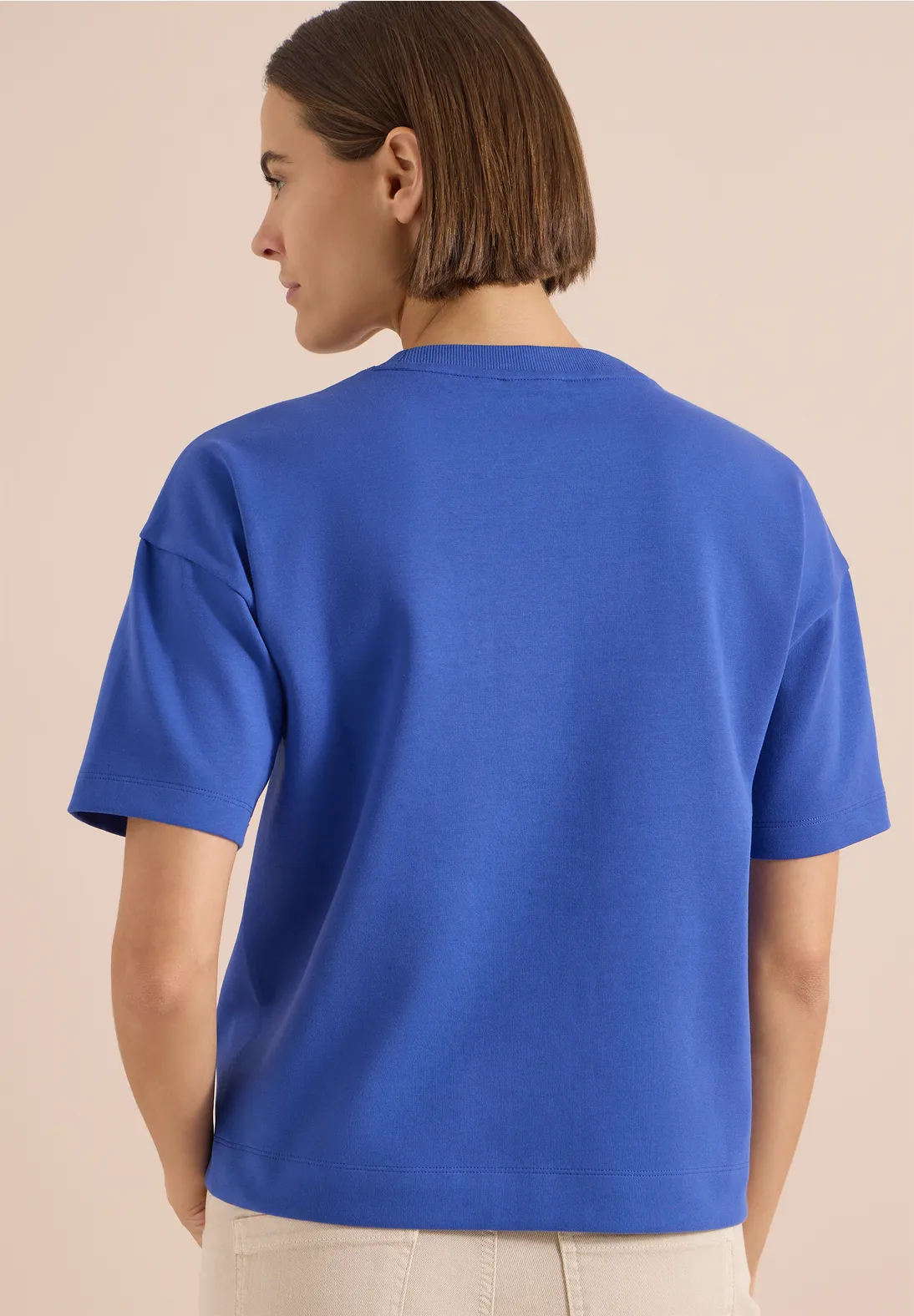 Cecil Sweatshirt with Embroidery - Deep River Blue